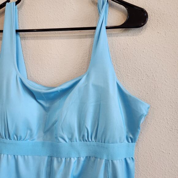 All In Motion Knit Slit Active Tennis Gym Dress Built In Short Blue Size XL - Picture 9 of 12